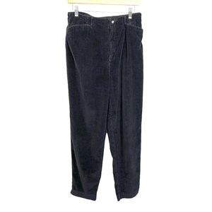 Talbots Wide Wale Corduroy Pants Women's 12P Black